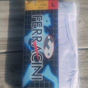 Men's Ferracini 2 pk Fly Front Briefs Sz large